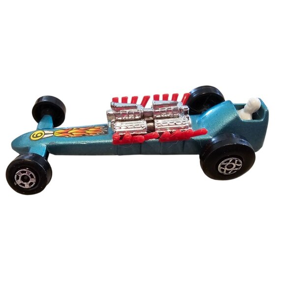 Matchbox Superfast No 64 Slingshot Dragster Diecast Toy Car NO BOX 1971 Vtg Blue - Picture 7 of 9